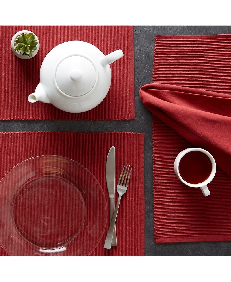 Design Imports Ribbed Placemat, Set of 6