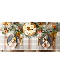 Design Imports Thanksgiving Cozy Picnic, Plaid Tablecloth, 52" x 52"