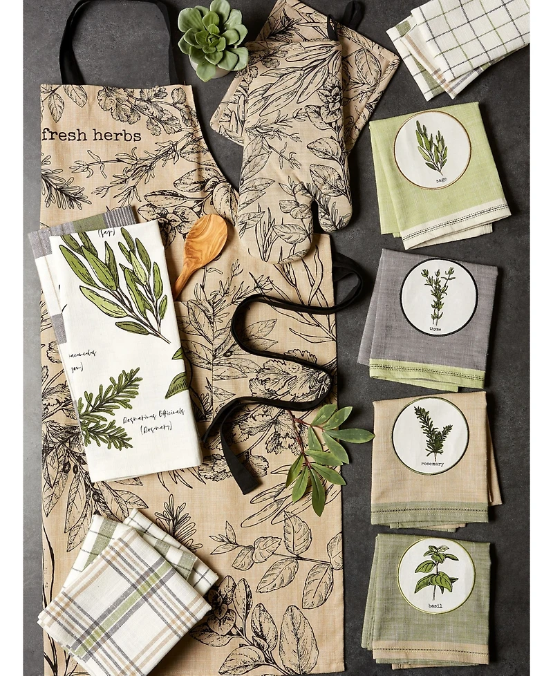 Design Imports Fresh Herbs Kitchen Textiles, Fresh Herbs, 35" x 28", 1 Piece