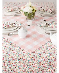 Design Imports Buffalo Check Table Topper, 40" x 40"
