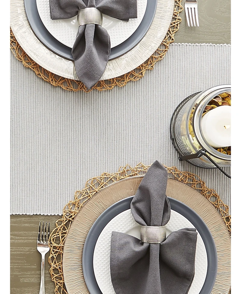 Design Imports Ribbed Table Runner, 13" x 72"