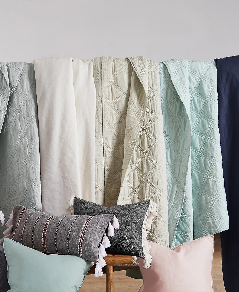 Levtex Washed Linen Relaxed Textured Quilt, Twin