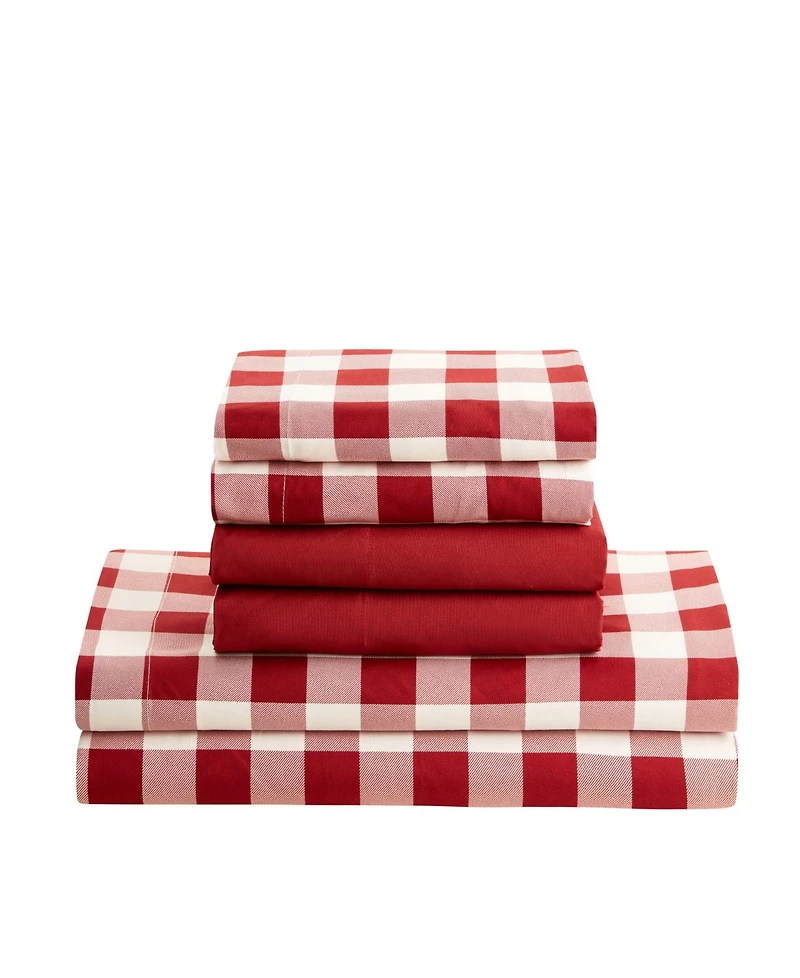 Nestl Printed Super Soft Deep Pocket 6 Pc. Sheet Set, Full