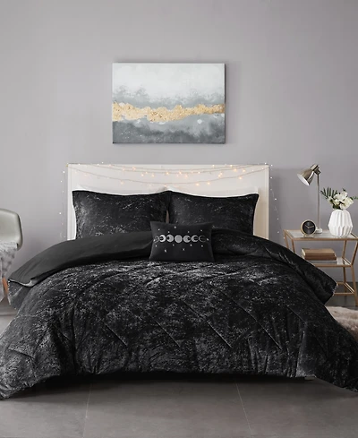 Intelligent Design Felicia Velvet 3-Pc. Duvet Cover Set, Twin/Twin Xl