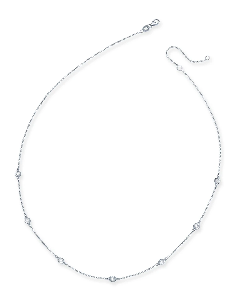Effy Diamond Seven Station Necklace 16-18" (1/2 ct. t.w.) 14k White, Yellow or Rose Gold