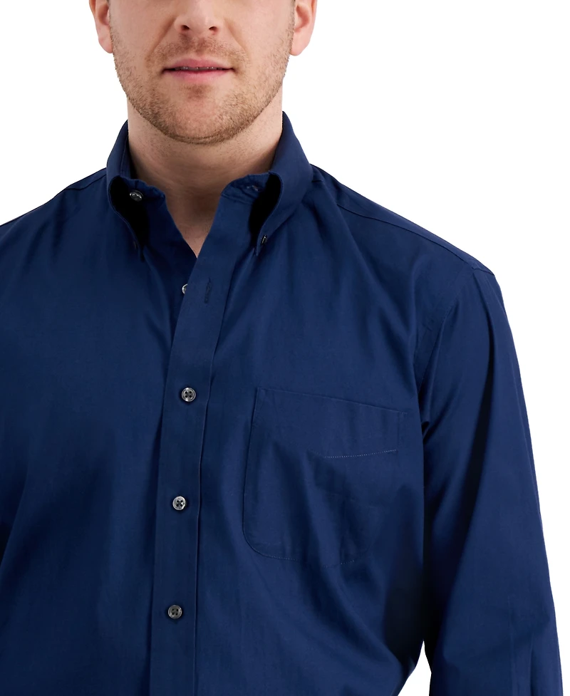 Club Room Men's Regular Fit Pinpoint Dress Shirt, Created for Macy's