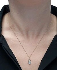 Wrapped Diamond Pineapple 18" Pendant Necklace (1/10 ct. t.w.) in 10k Gold