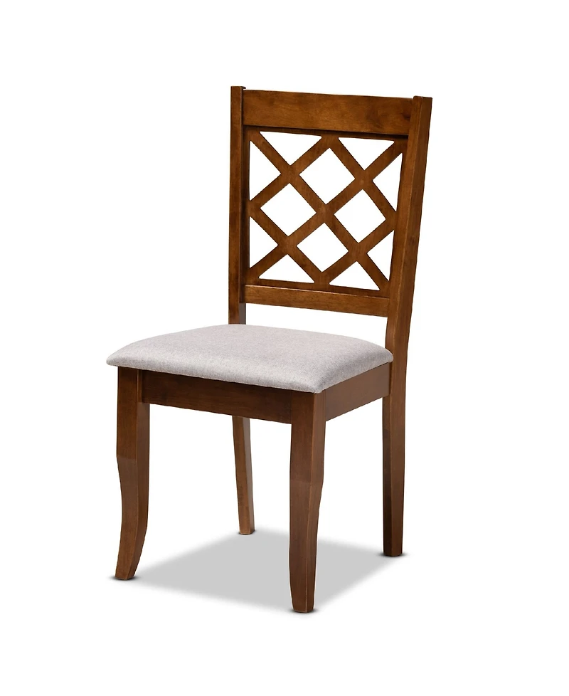 Adara Modern and Contemporary Fabric Upholstered 5 Piece Dining Set