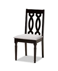 Callie Modern and Contemporary Fabric Upholstered 5 Piece Dining Set