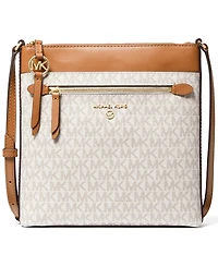 Logo Jet Set Charm Small North South Flat Crossbody