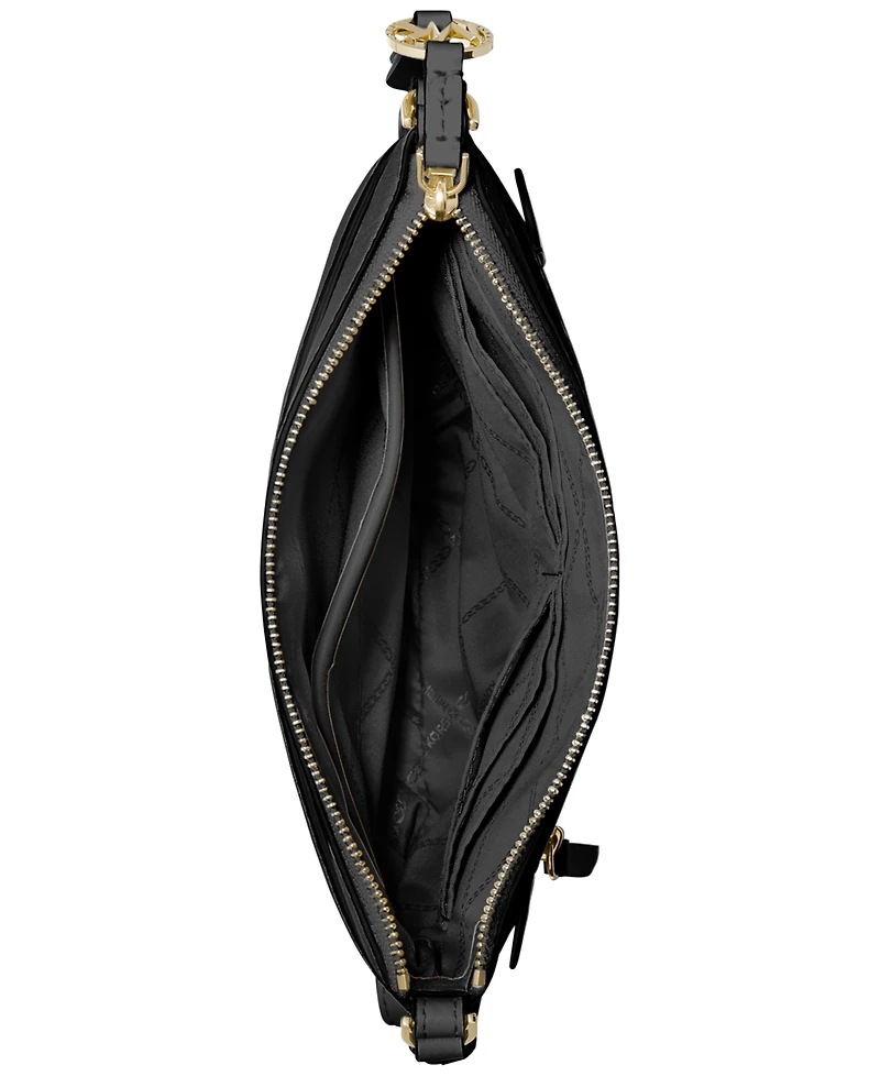 Michael Kors Jet Set Charm Leather Small North South Flat Crossbody Bag