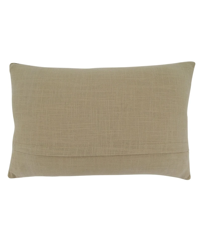 Saro Lifestyle Joy Holly and Ivy Decorative Pillow, 14" x 22"