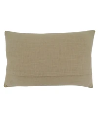 Saro Lifestyle Joy Holly and Ivy Decorative Pillow, 14" x 22"
