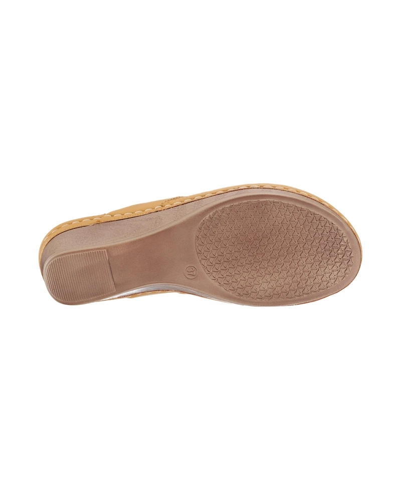 Gc Shoes Women's Genelle Thong Wedge Sandals