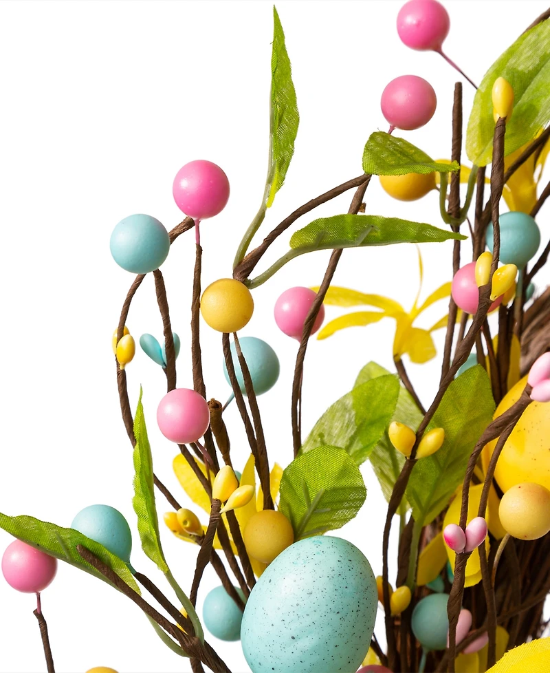 Glitzhome 22"D Easter Egg Wreath