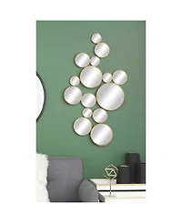 CosmoLiving by Cosmopolitan Gold Contemporary Metal Wall Mirror, 40 x 22