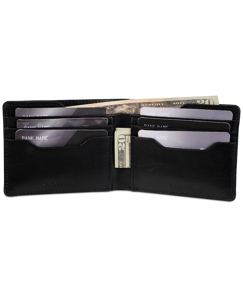 Calvin Klein Men's Rfid Slimfold Wallet & Key Fob Set