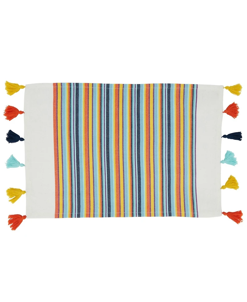 Saro Lifestyle Color Splash Placemat 20" x 14", Set of 4