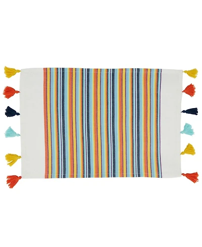 Saro Lifestyle Color Splash Placemat 20" x 14", Set of 4