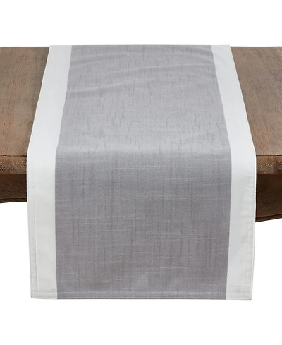 Saro Lifestyle Table Runner with Banded Border, 90 x 16
