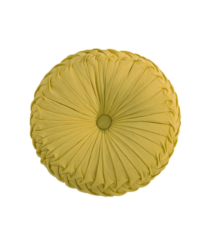 Levtex Viviana Pleated Decorative Pillow, 16" Round
