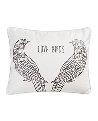 Levtex Tanzie Love Birds Decorative Pillow, 14" x 18"