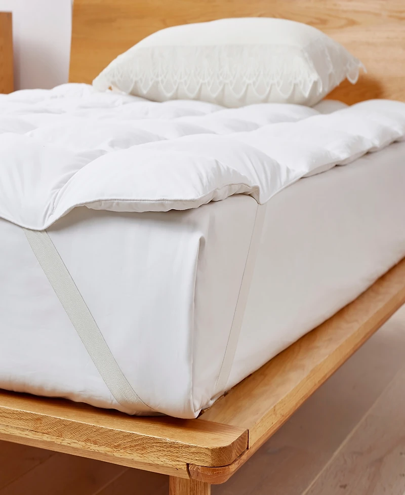Serta White Goose Feather & Down Fiber Featherbed