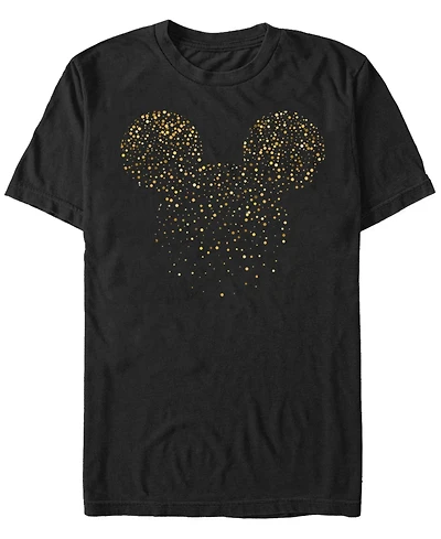 Fifth Sun Men's Mickey Confetti Fill Short Sleeve Crew T-shirt