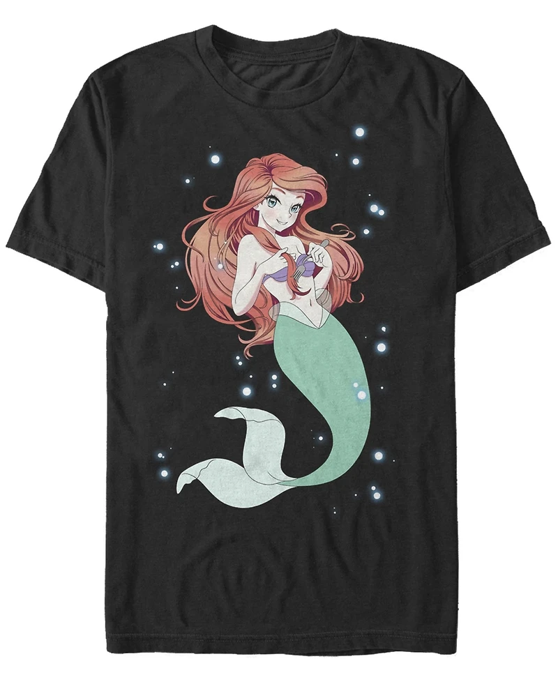 Fifth Sun Men's Anime Ariel Short Sleeve Crew T-shirt