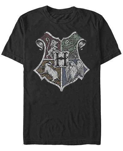 Fifth Sun Men's Hand Drawn Crest Short Sleeve Crew T-shirt
