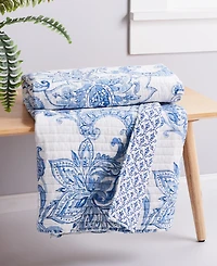Levtex Bennett Reversible Paisley Quilted Throw, 50" x 60"