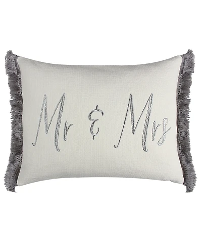 Levtex Perla Mr. and Mrs.Decorative Pillow, 16" x 20"