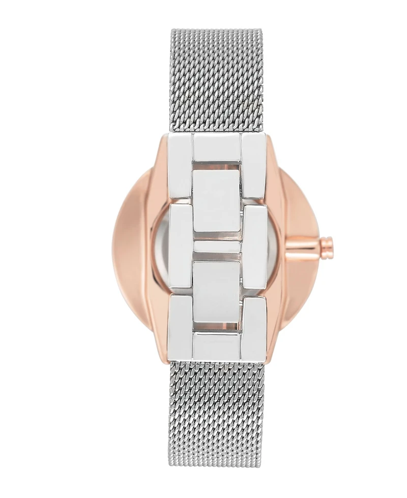Nine West Women's Two-Tone Mesh Bracelet Watch 40mm