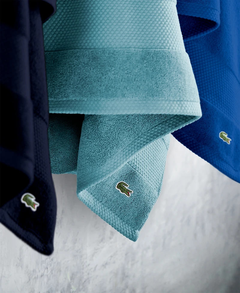Lacoste Home Heritage Anti-Microbial Supima Cotton Bath Towel, 30" x 54"