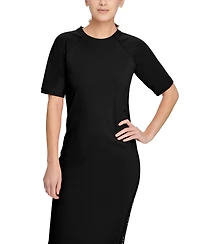 Dkny Sport Logo-Stripe Midi Dress