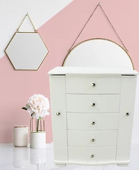 Pko Inc. Contemporary White Jewelry Box