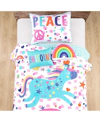 Lush Decor Kids Unicorn Rainbow 4-Pc. Quilt Set, Twin/Twin Xl