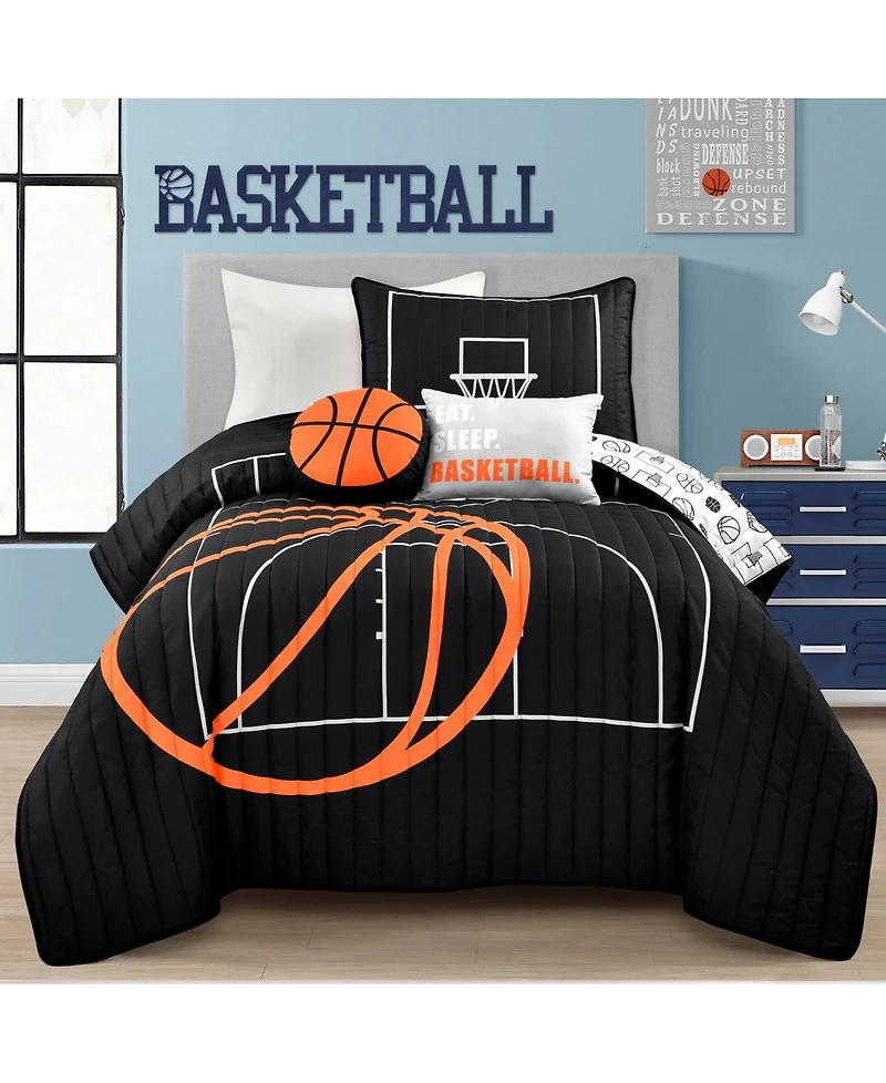 Lush Decor Kids Basketball Game 4-Pc. Quilt Set, Twin/Twin Xl