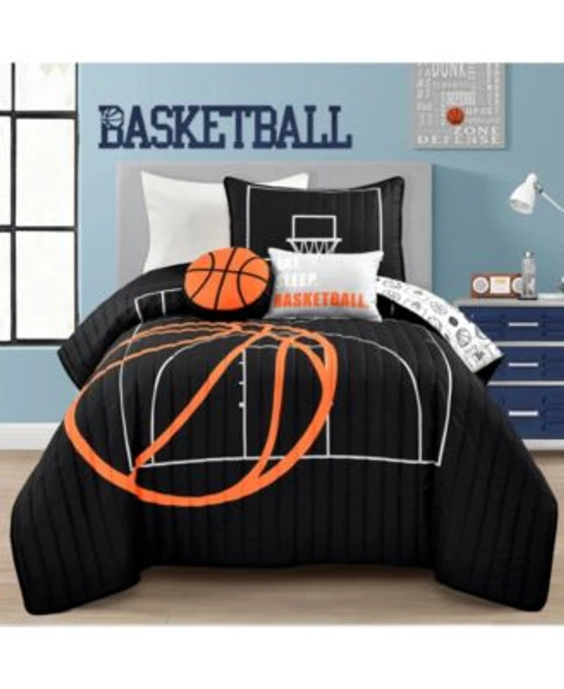 Lush Decor Kids Basketball Game Quilt Sets