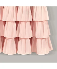 Lush Decor Kids Flutter Butterfly Ruffled Curtain Set, 52" x 63"