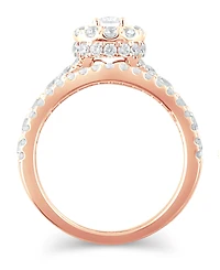 Diamond Pear-Cut Halo Bridal Set (2. ct. t.w.) 14K White, Yellow or Rose Gold
