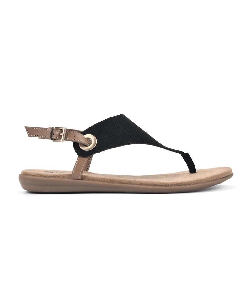 White Mountain Women's London Thong Flat Sandals