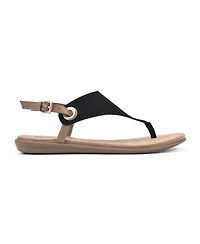 White Mountain Women's London Thong Flat Sandals