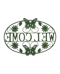 Glitzhome Whimsical Welcome Wall Decor