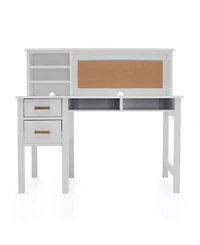 Guidecraft Taiga Kids Desk and Chair Set with Hutch