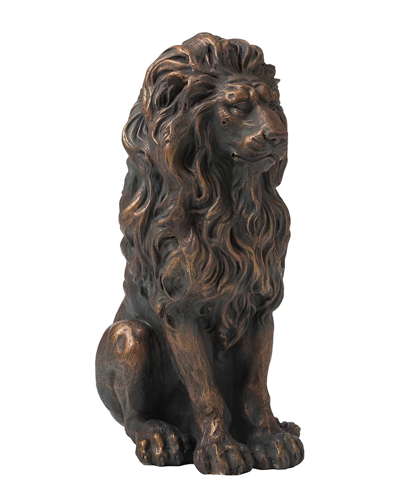 Glitzhome Guardian Standing Lion Statue