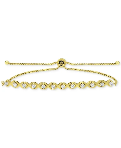 Giani Bernini Cubic Zirconia Xo Bolo Bracelet