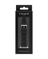 Coach Black Rubber 38/40/41mm Apple Watch Band