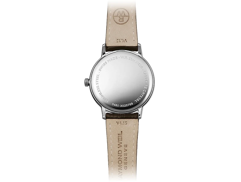 Raymond Weil Men's Swiss Toccata Brown Leather Strap Watch 39mm