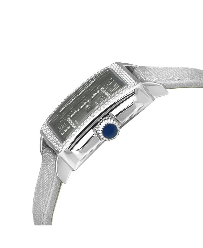 Gevril Women's Padova Swiss Quartz Gray Italian Leather Strap Watch 30mm